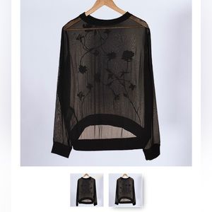 ALL SAINTS Nathalia Sheer Pullover Size 4